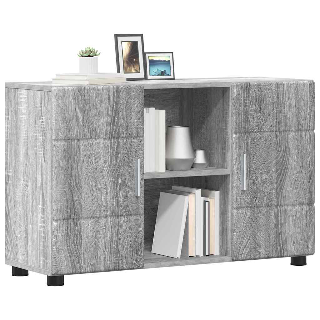 Sideboard mit Regal FLORIN Graues Sonoma 88,5 x 30,5 x 55,5 cm