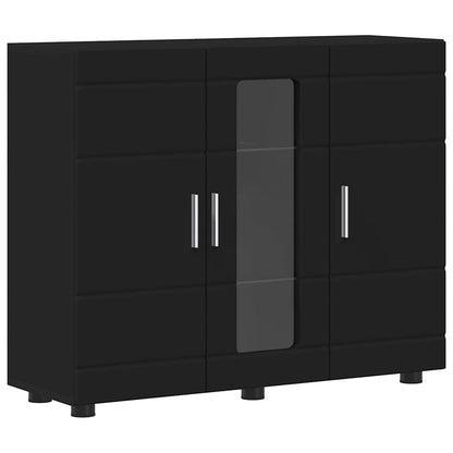 Holzschrank Schwarz 88,5 x 30,5 x 73 cm Holzwerkstoff