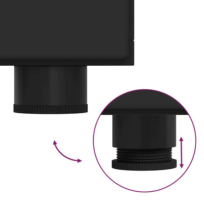 Holzschrank Schwarz 88,5 x 30,5 x 73 cm Holzwerkstoff