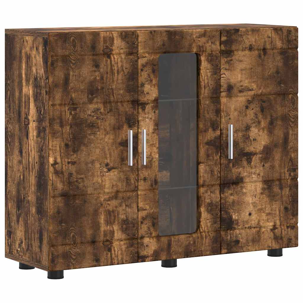 Holzschrank Geräucherte Eiche 88,5 x 30,5 x 73 cm Holzwerkstoff