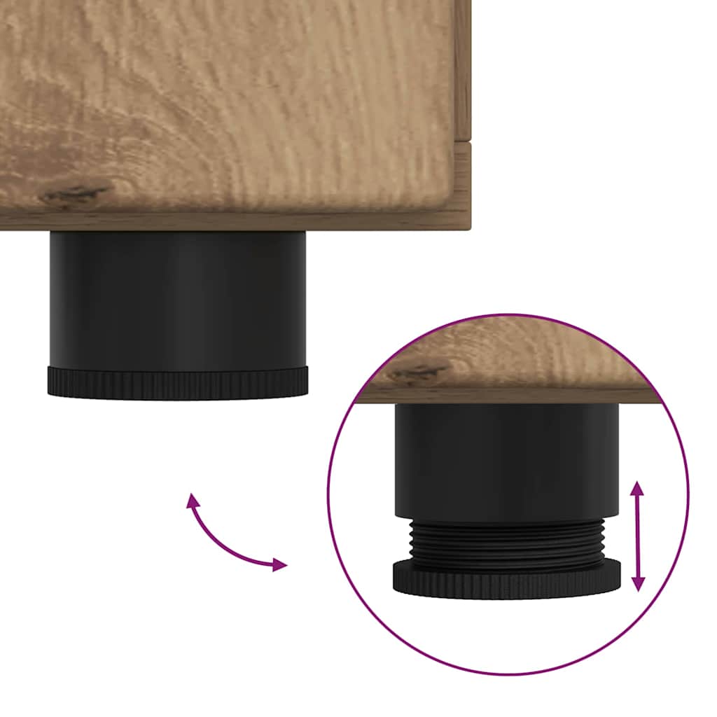 Sideboard mit Regal FLORIN Artisan-Eiche 88,5 x 30,5 x 73 cm