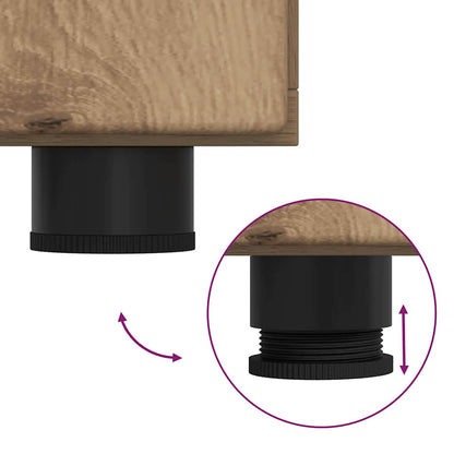 Sideboard mit Regal FLORIN Artisan-Eiche 88,5 x 30,5 x 73 cm