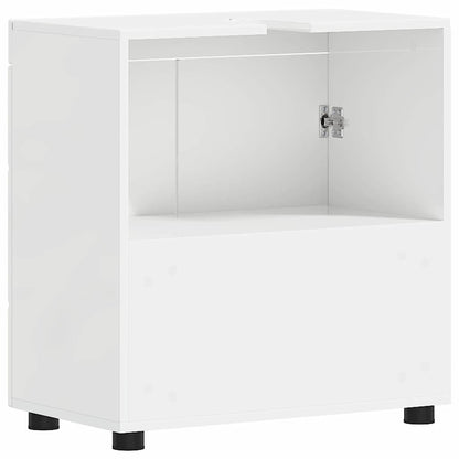 Badezimmerschrank-Set TULUM Hochglanz Weiß 60 x 34 x 63 cm