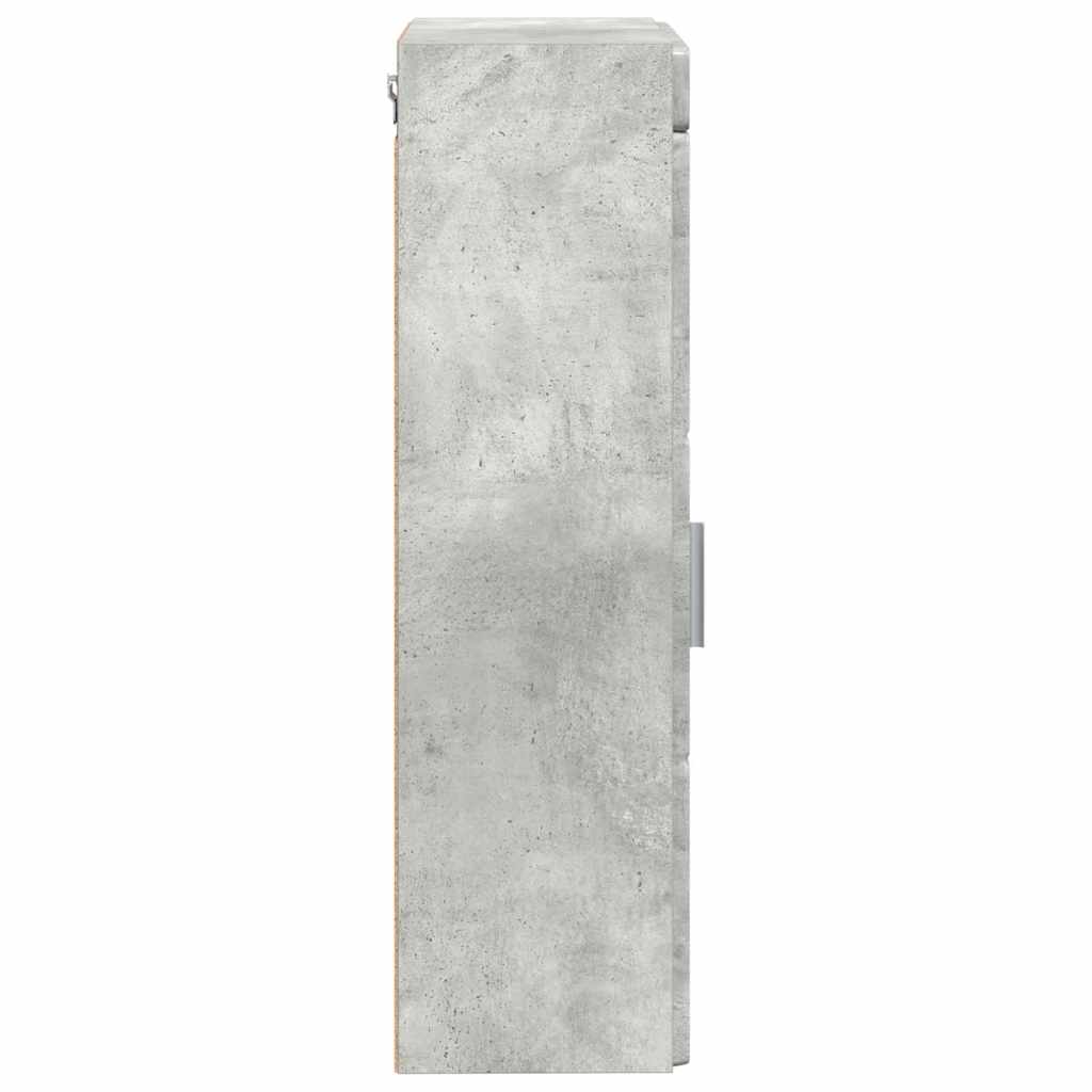 Badezimmer-Wandschrank TULUM Beton Grau 37 x 24,5 x 86 cm