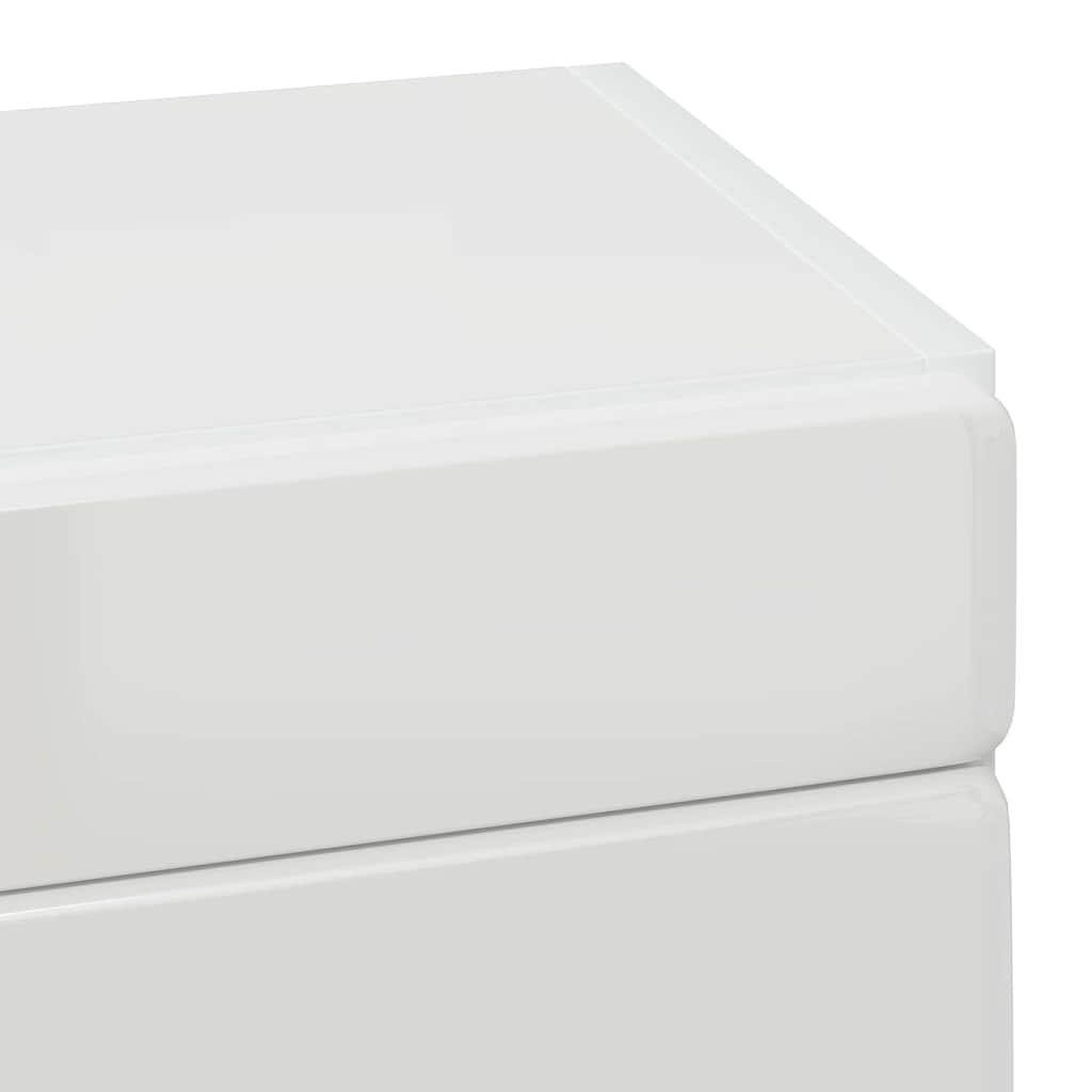 Badezimmer-Wandschrank TULUM Hochglanz Weiß 37 x 24,5 x 86 cm
