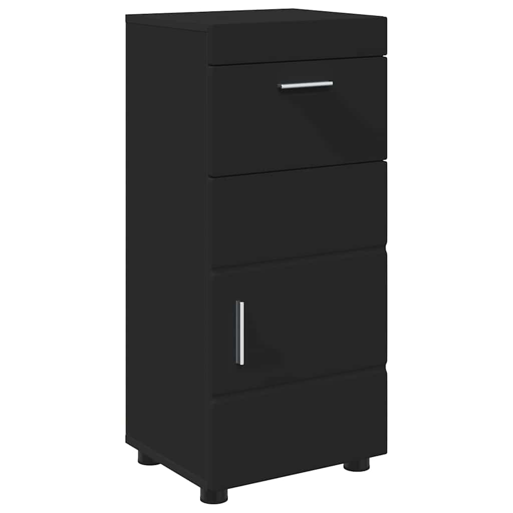 Badezimmerschrank-Set TULUM Schwarz 37 x 31,5 x 82 cm