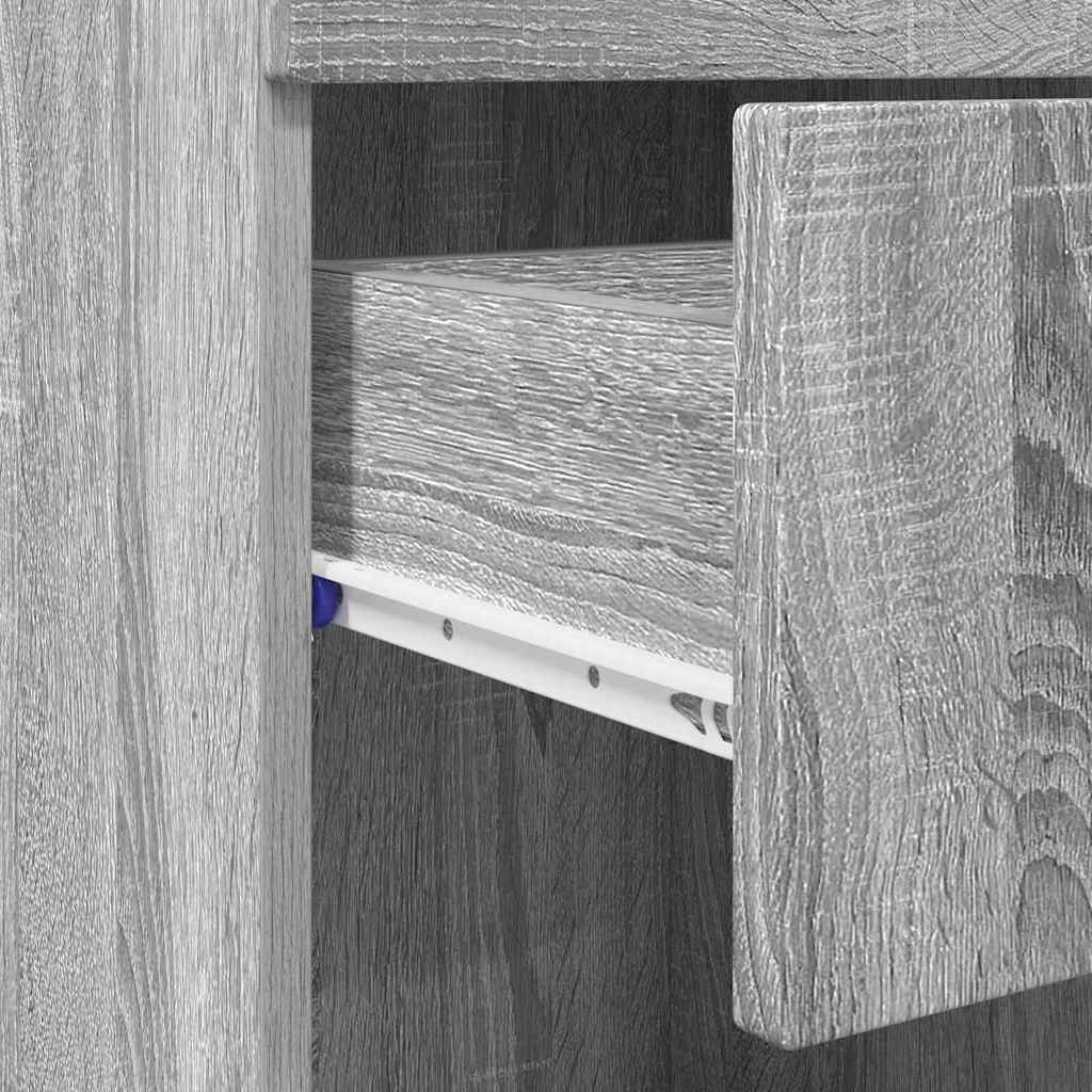 Badezimmerschrank-Set TULUM Graues Sonoma 37 x 31,5 x 82 cm