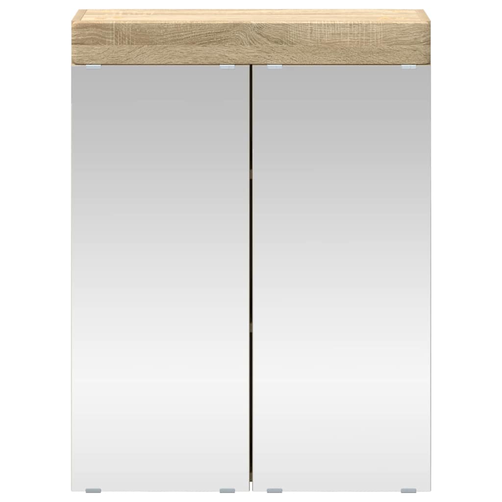 Badezimmerspiegelschrank TULUM Sonoma-Eiche 60 x 16,5 x 78 cm