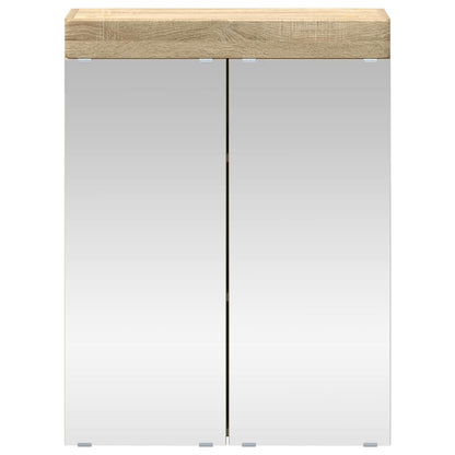 Badezimmerspiegelschrank TULUM Sonoma-Eiche 60 x 16,5 x 78 cm