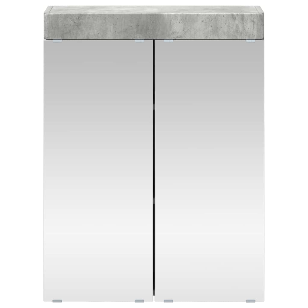 Badezimmerspiegelschrank TULUM Beton Grau 60 x 16,5 x 78 cm