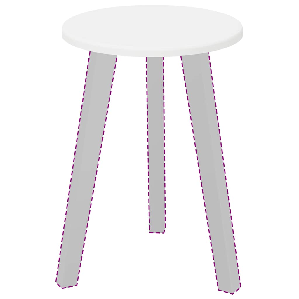 Tischplatte Weiß 30 x 30 x 1,5 cm Holzwerkstoff