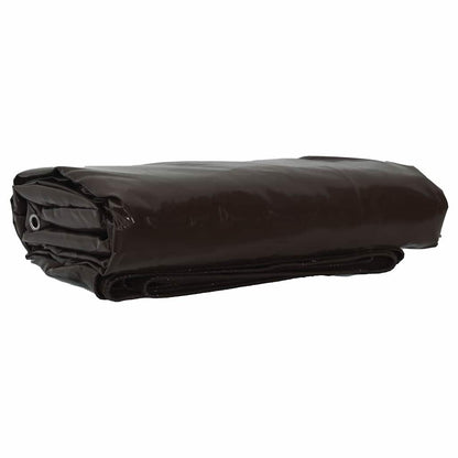 Plane 650g / m² Braun 4 x 8 m Canvas mit PVC-Beschichtung