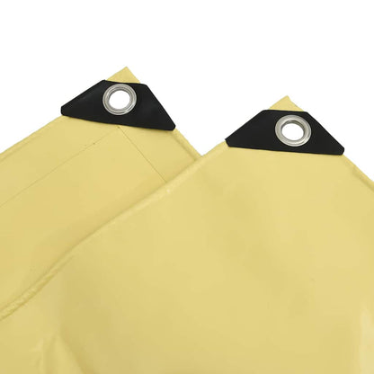 Plane 650g / m² Beige 3 x 5 m Canvas mit PVC-Beschichtung