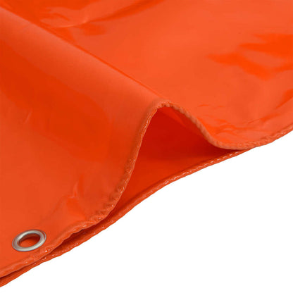 Plane 650g / m² Orange 2 x 3 m Canvas mit PVC-Beschichtung