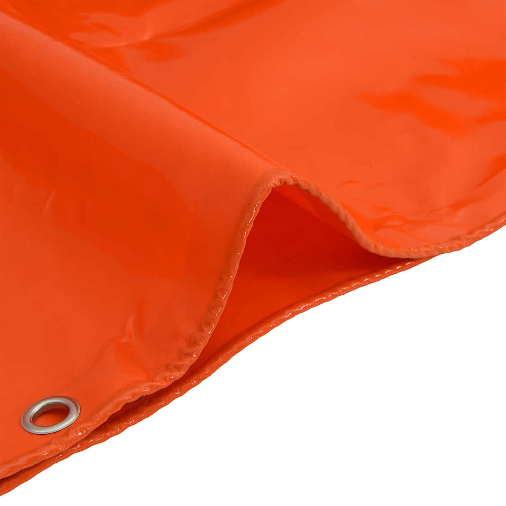 Plane 650g / m² Orange 4 x 6 m Canvas mit PVC-Beschichtung