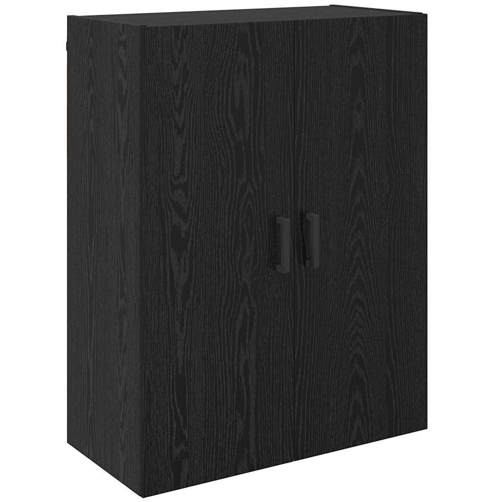 Wandschrank 2 pcs Schwarz Eichen-Optik 69,5 x 34 x 90 cm