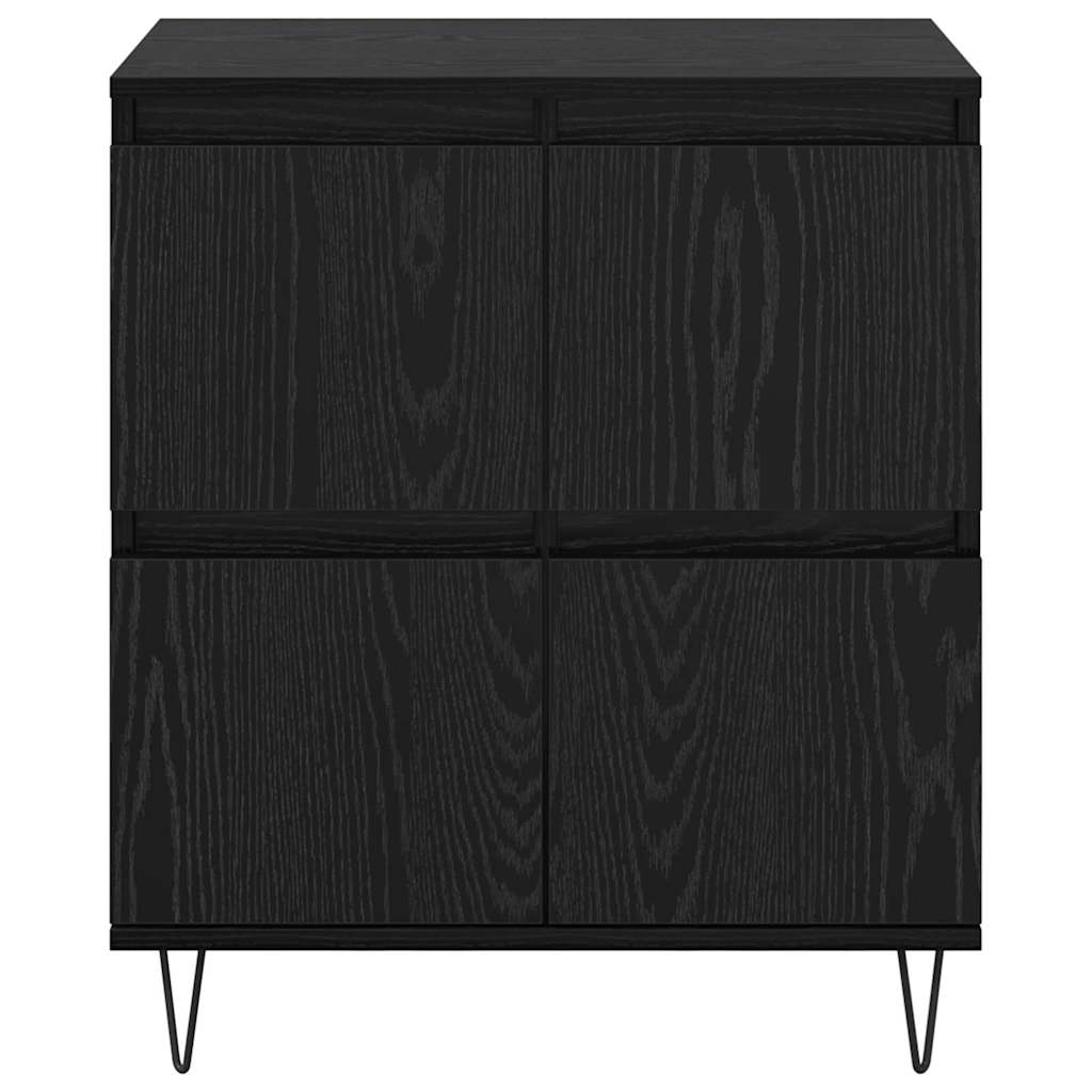 Sideboards 3 pcs Schwarz Eichen-Optik 180 x 35 x 70 cm