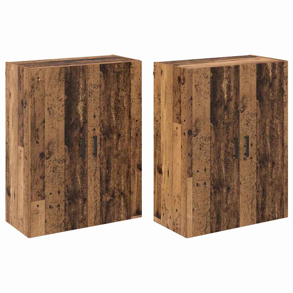 Wandschrank 2 pcs Altholz 69,5 x 34 x 90 cm Holzwerkstoff