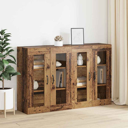 Wandmontierte Schränke 2 pcs Altholz 69,5 x 34 x 90 cm