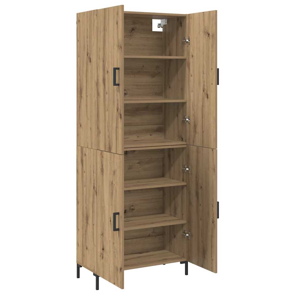 Highboard Artisan-Eiche 69,5 x 34 x 180 cm Holzwerkstoff
