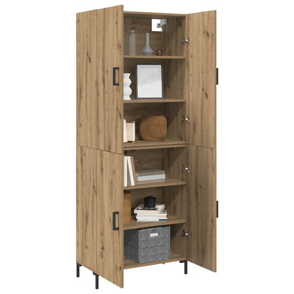 Highboard Artisan-Eiche 69,5 x 34 x 180 cm Holzwerkstoff