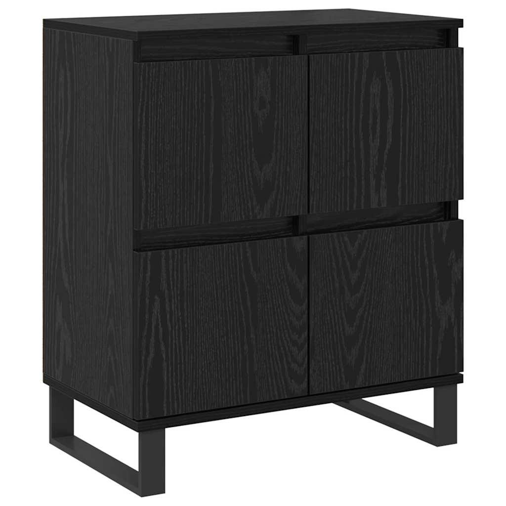 Sideboard 2 pcs Schwarz Eichen-Optik 60 x 35 x 70 cm