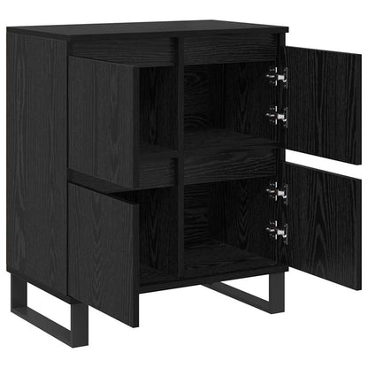 Sideboard 2 pcs Schwarz Eichen-Optik 60 x 35 x 70 cm
