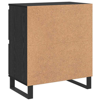 Sideboard 2 pcs Schwarz Eichen-Optik 60 x 35 x 70 cm