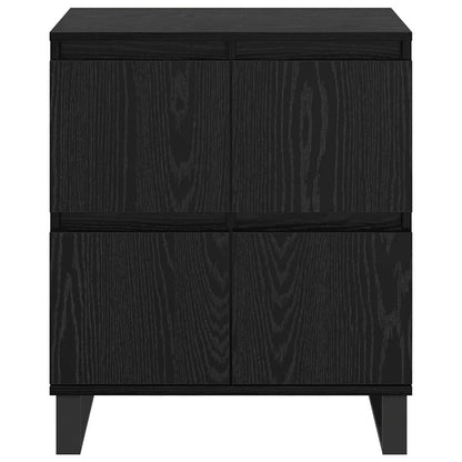 Sideboard 2 pcs Schwarz Eichen-Optik 60 x 35 x 70 cm