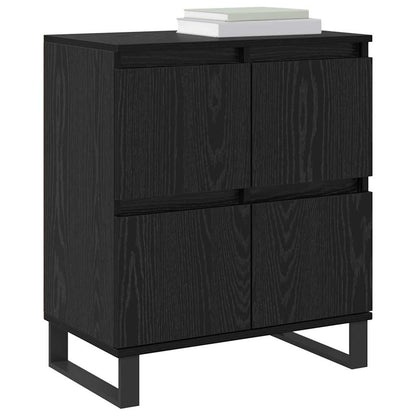 Sideboard 2 pcs Schwarz Eichen-Optik 60 x 35 x 70 cm