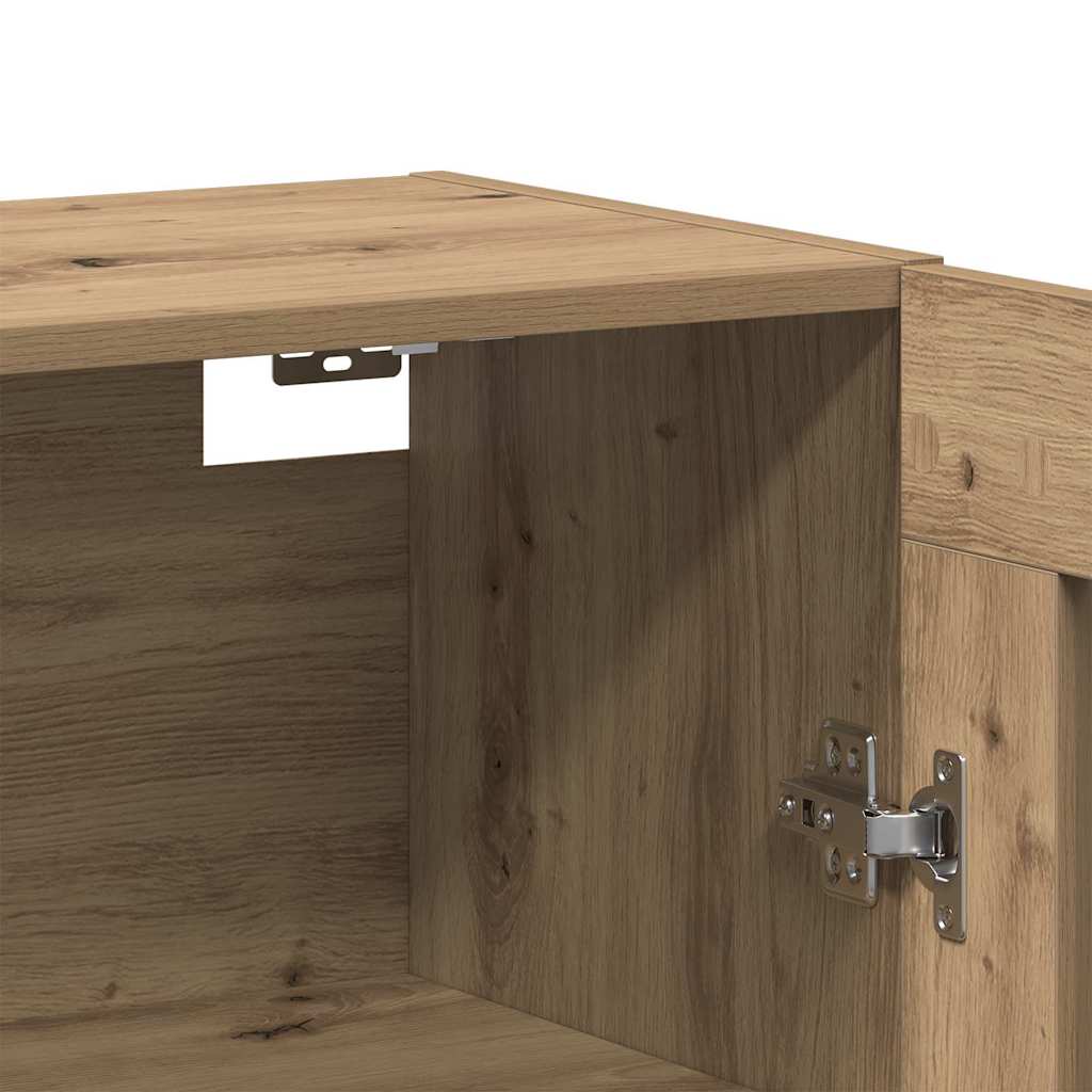 Wandmontierte Schränke 2 pcs Artisan-Eiche 69,5 x 34 x 90 cm