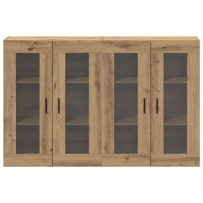 Wandmontierte Schränke 2 pcs Artisan-Eiche 69,5 x 34 x 90 cm