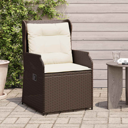 Gartenbank 2 pcs Braun Poly-Rattan