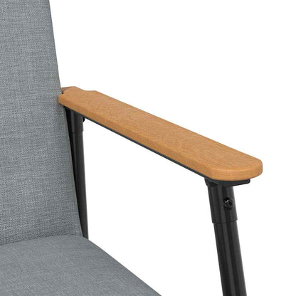 Sessel Hellgrau 59 x 75 x 78 cm Stoff