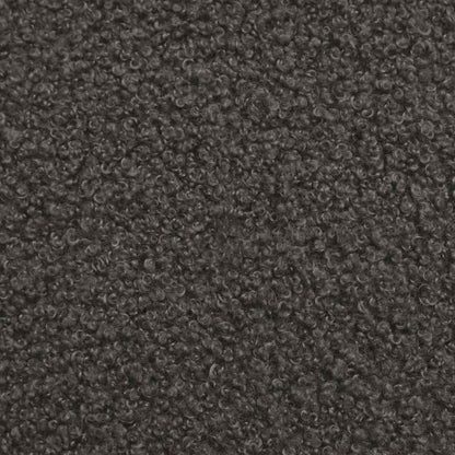 Sessel Dunkelgrau 59 x 75 x 78 cm Lockiger wollähnlicher Stoff