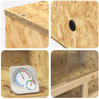 Terrarium Braun 60 x 30 x 30 cm OSB