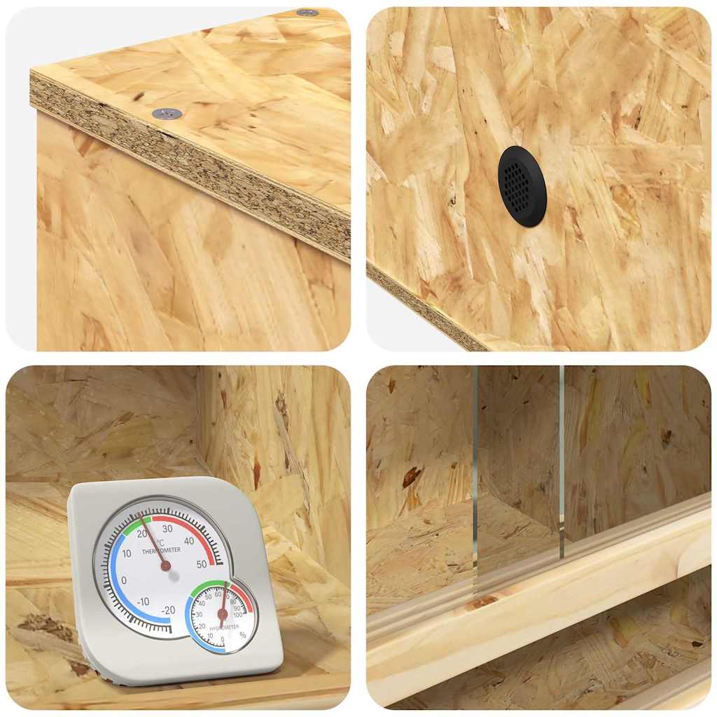 Terrarium Braun 50 x 50 x 50 cm OSB