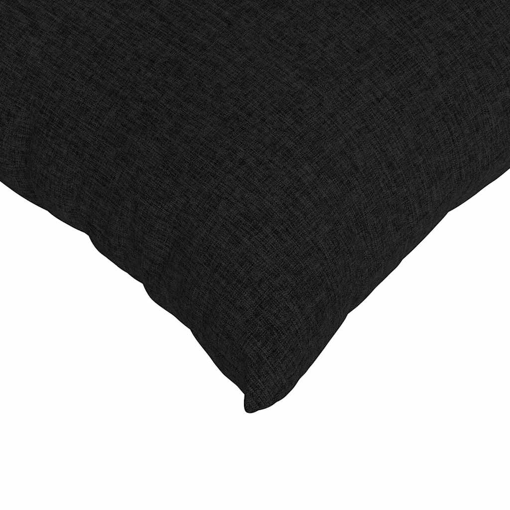 Sofakissen 2 pcs Schwarz 50 x 30 cm Stoff