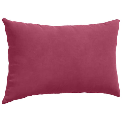 Sofakissen 2 Stück Weinrot 50 x 30 cm Cordstoff
