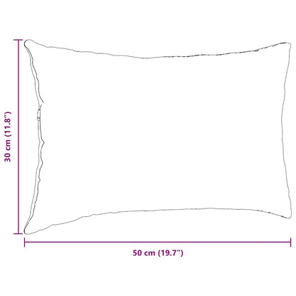Sofakissen 2 Stück Creme 50 x 30 cm Stoff