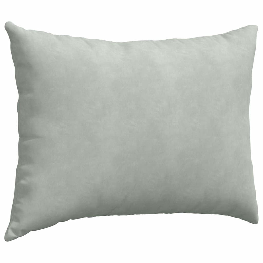 Sofakissen 2 Stück Hellgrau 70 x 50 cm Cordstoff