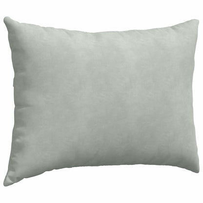 Sofakissen 2 Stück Hellgrau 70 x 50 cm Cordstoff