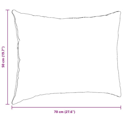 Sofakissen 2 Stück Grau-Grün 70 x 50 cm Cordstoff