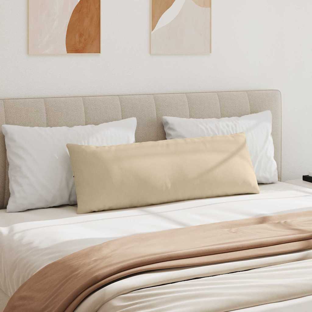 Sofakissen 2 Stück Creme 120 x 40 cm Stoff