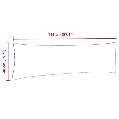 Sofakissen 2 Stück Hellgrau 145 x 40 cm Cordstoff