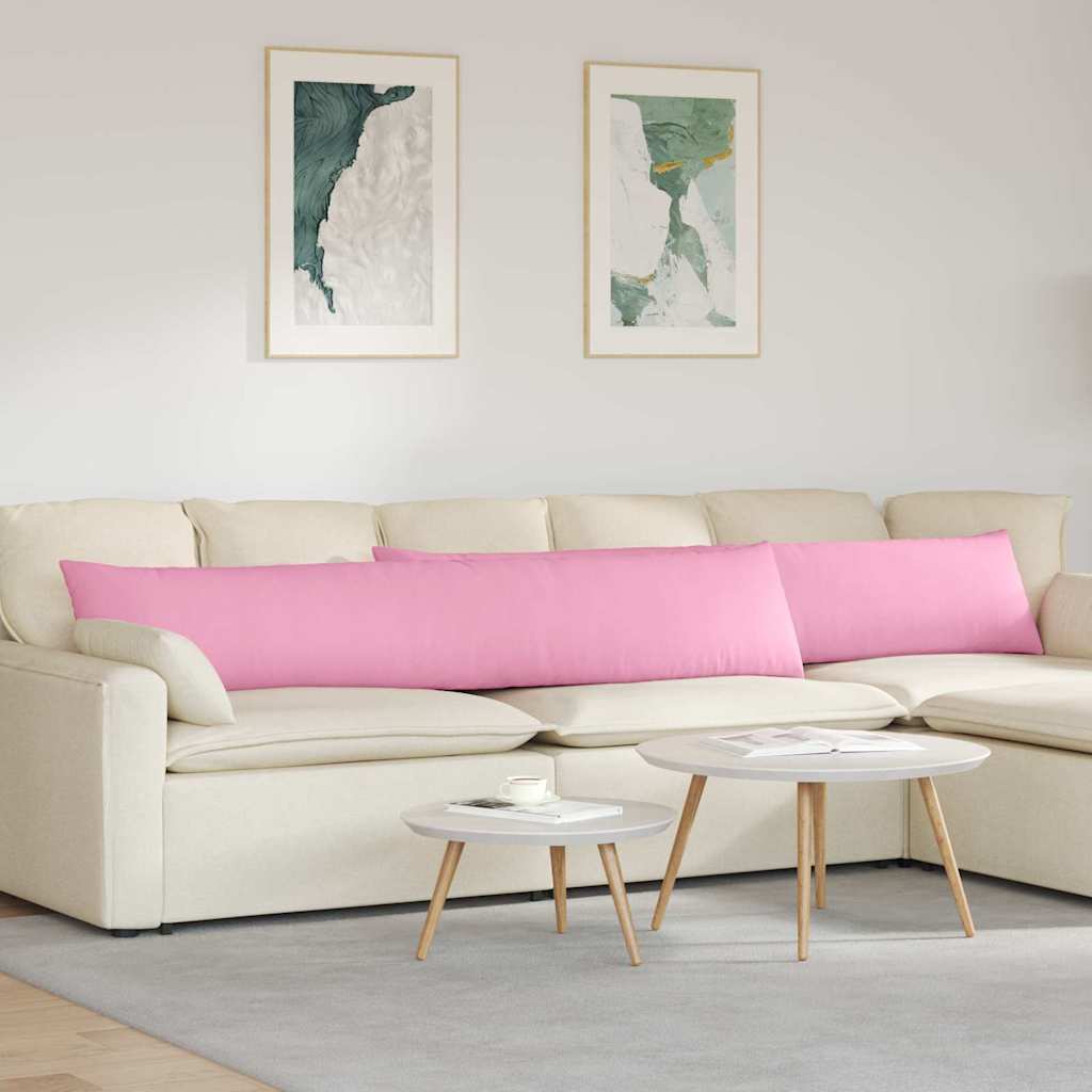 Sofakissen 2 pcs Rosa 200 x 40 cm Stoff