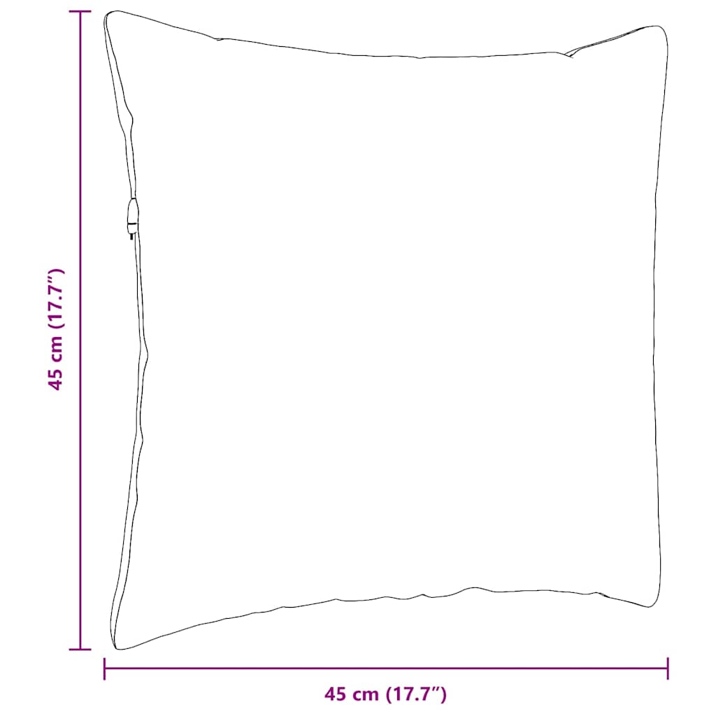 Sofakissen 2 pcs Dunkelgrün 45 x 45 cm Stoff
