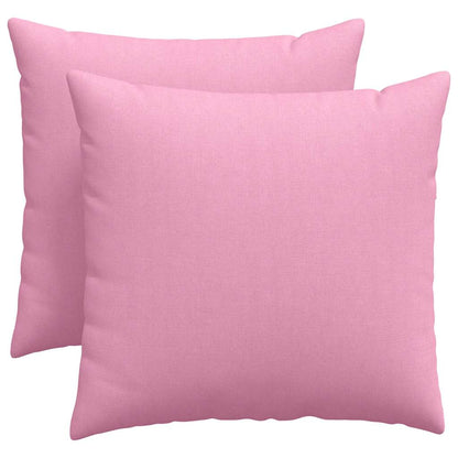 Sofakissen 2 pcs Rosa 50 x 50 cm Stoff