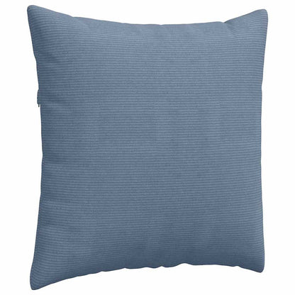 Sofakissen 2 Stück Blau 80 x 80 cm Cordstoff