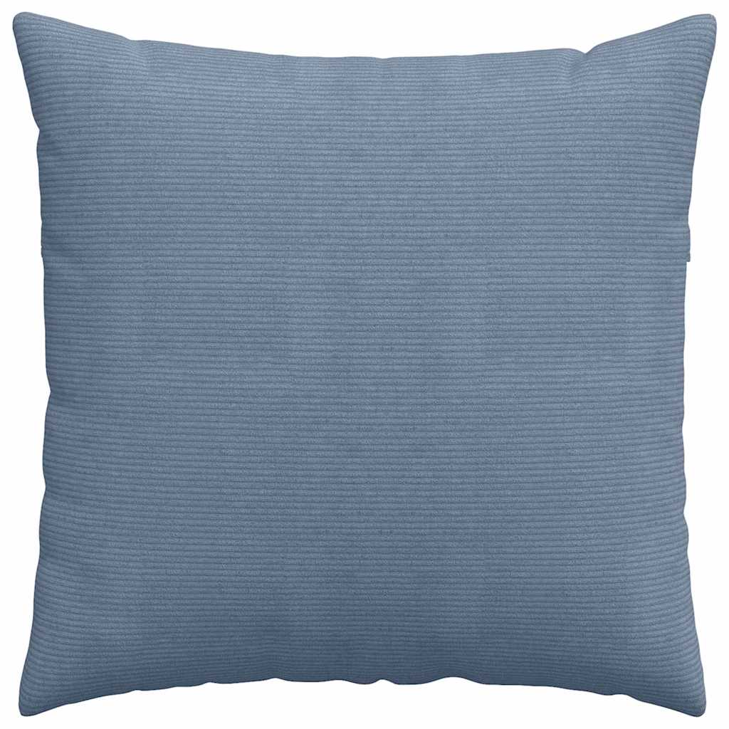 Sofakissen 2 Stück Blau 80 x 80 cm Cordstoff
